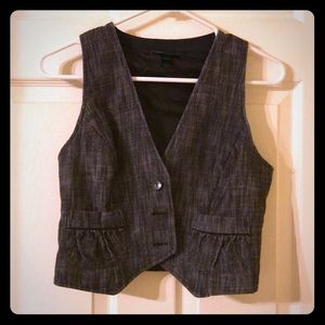 Dark grey vest, cotton